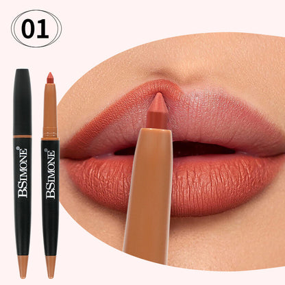 Matte Lip Liner & Lipstick 2-in-1 💋 Waterproof & Smudge Proof 🌸 Velvet Finish