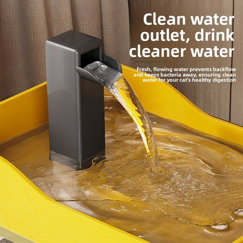 PetFlow Quiet Large Capacity Plastic Cat Dog Water Fountain Auto Cycle