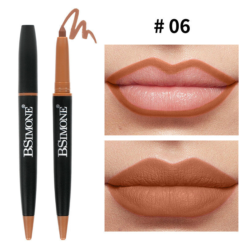 Matte Lip Liner & Lipstick 2-in-1 💋 Waterproof & Smudge Proof 🌸 Velvet Finish