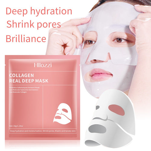 4pcs/set Collagen Gel Skin Mask Hydrating Moisturizing Split Design Shrink Pores