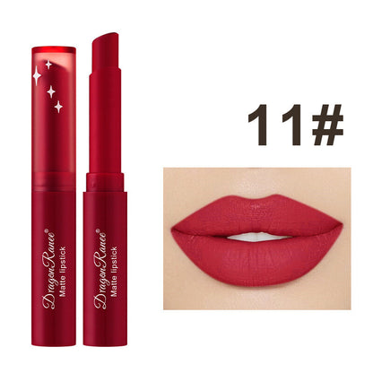 Matte Velvet Lipstick & Lip Liner - Nude & Red Waterproof Long lasting