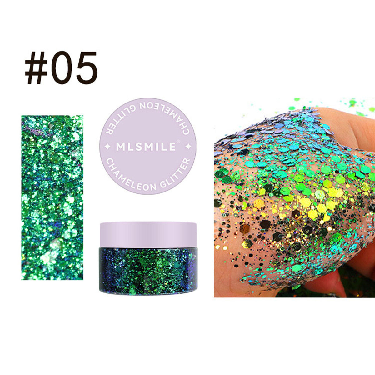 Chameleon Glitter Gel Eyeshadow Halloween Cosplay Face Body Makeup Eye shadow