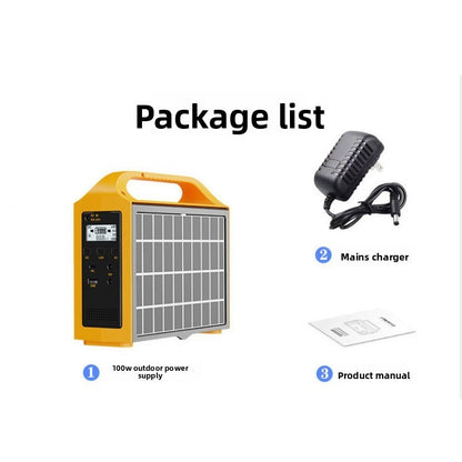 100W Solar Power Station Lightweight Portable for Outdoor Emergency Use