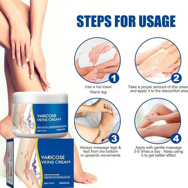 Leg Vein Comfort Cream for Soothing Relief and Skin Moisturizing Care