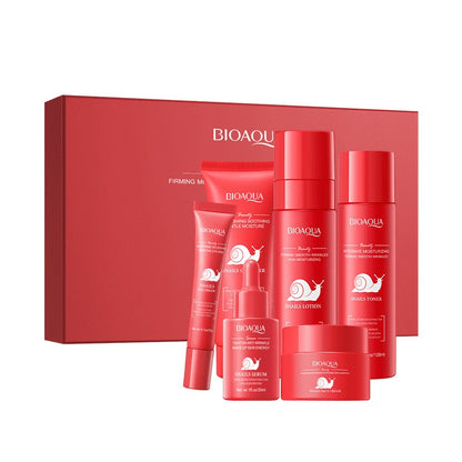 Snail Mucin Skincare Gift Set Firming Hydrating Cleanser Lotion Toner Eye Cream