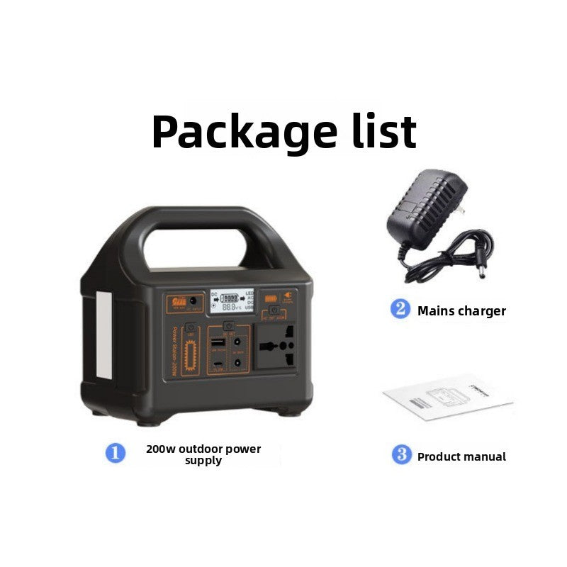 200W Portable Power Station 220V/110V LiFePO4 for Outdoor Camping Market