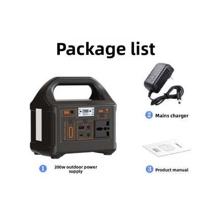 200W Portable Power Station 220V/110V LiFePO4 for Outdoor Camping Market