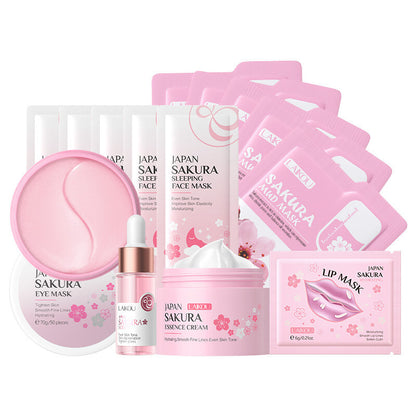 Skin Care set Skin Masks Cleansing Device Eye Mask Essence Cleanser Hand Cream