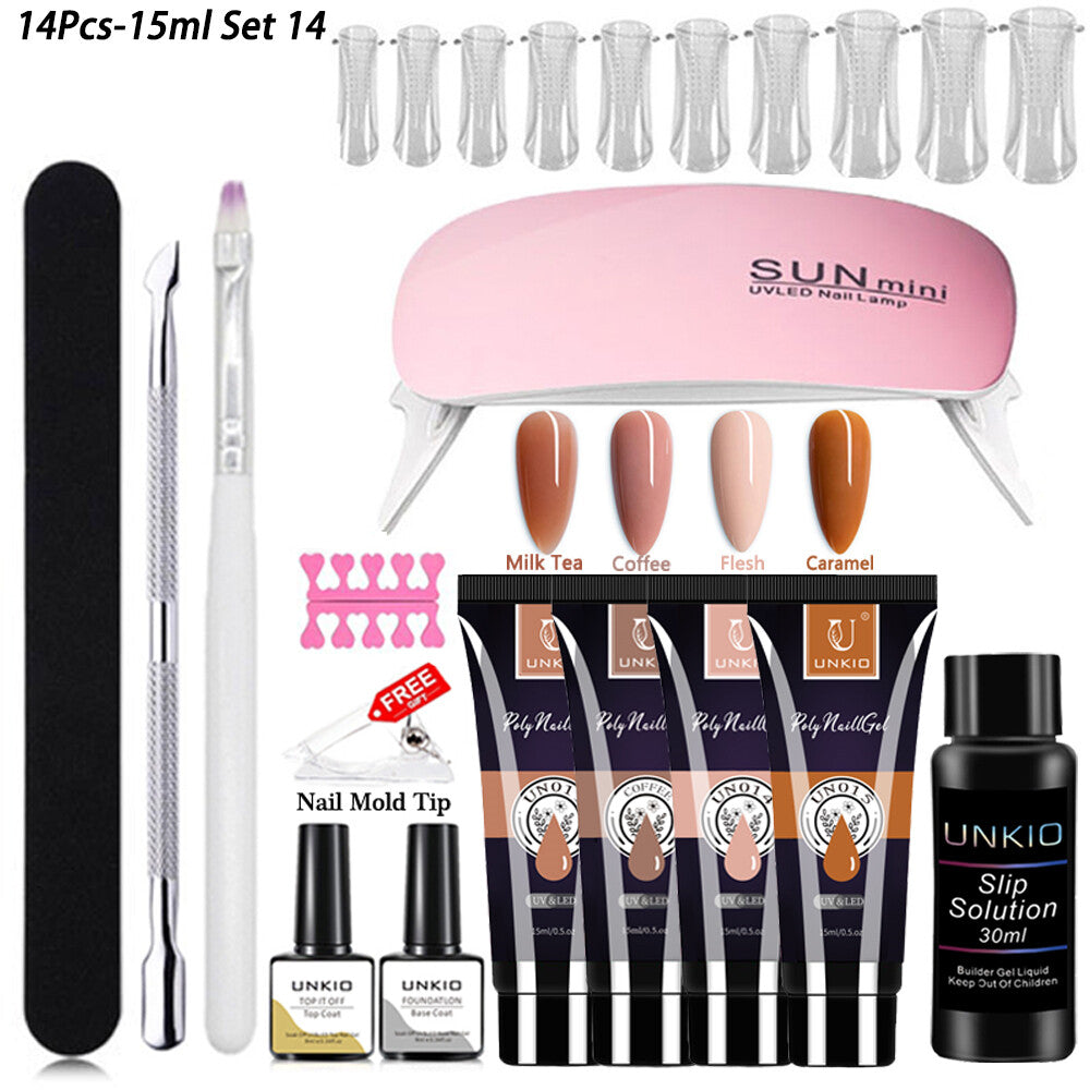 Gel Nail Polish Starter Set UV LED Lamp Nail Gel Manicure Tools Nail Art DIY