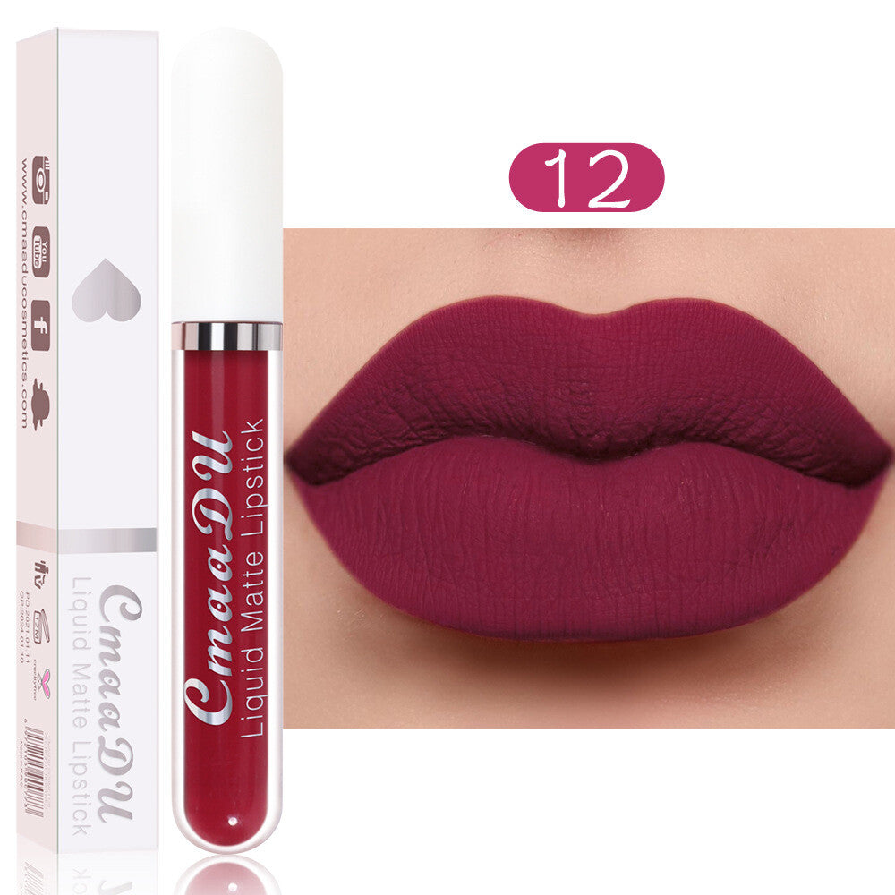 18 Colors Matte Liquid Lipstick - Waterproof, Transfer-Resistant Lip Gloss