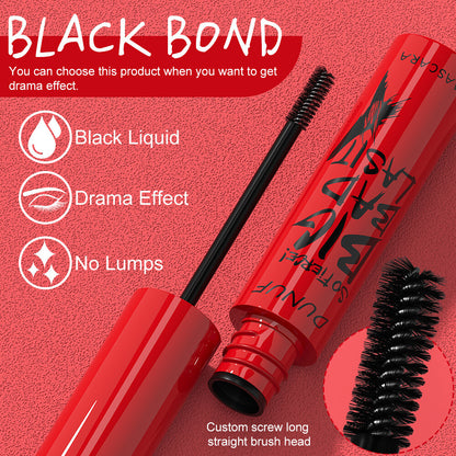 Mascara Gift Box - Volumizing & Lengthening Waterproof W/Brush Makeup for Women