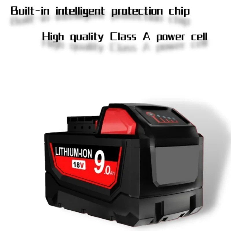 Compatible with Milwaukee M18 18V Li-ion Battery for Impact Wrench Power Tools