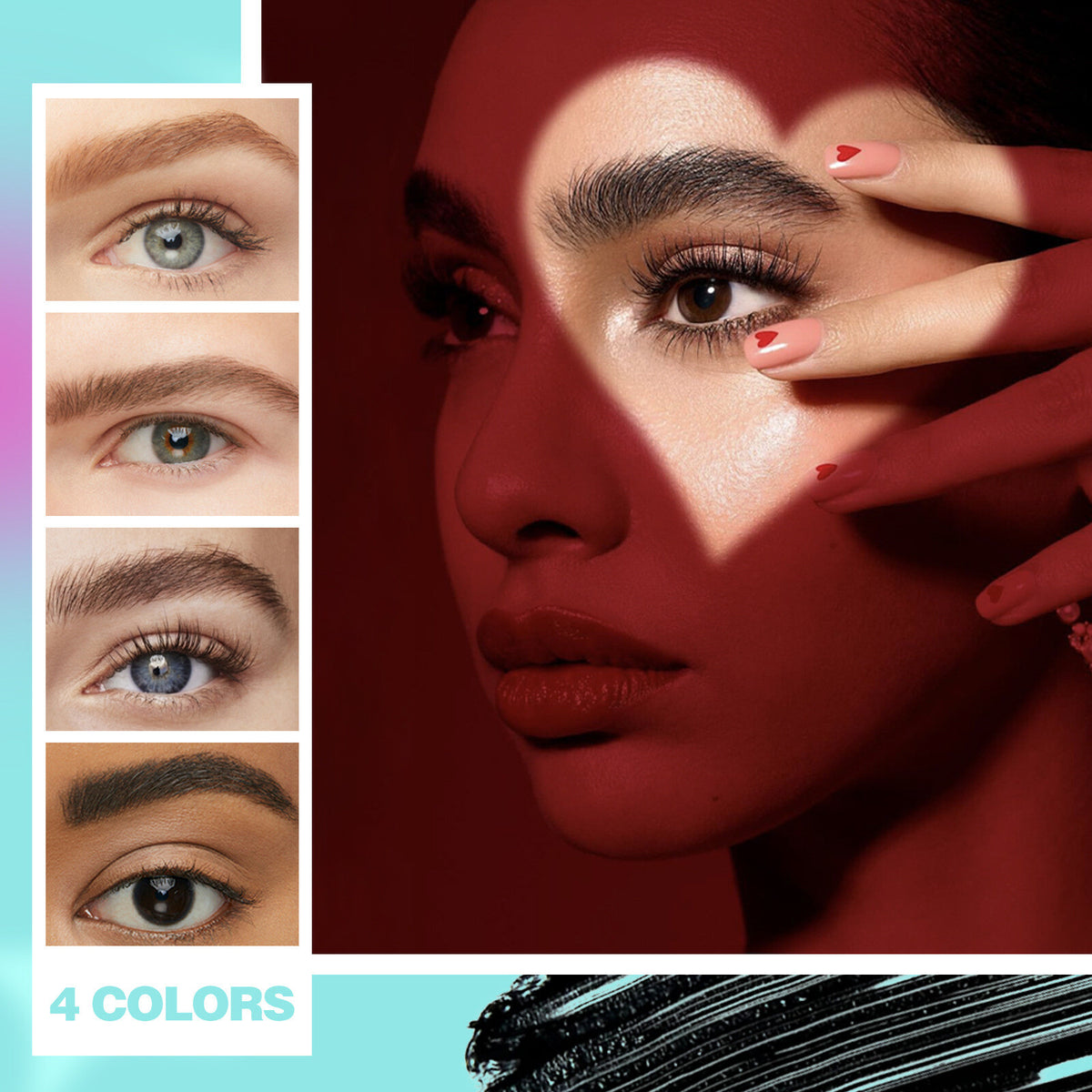 Volumizing Eyebrow Liner Gel Waterproof, Smudge-Proof, Long-Lasting Formula