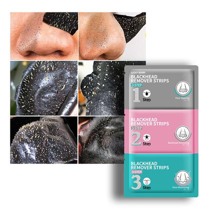 Professional 3-Step Blackhead Solution - For Visibly Cleaner and Smoother Skin
