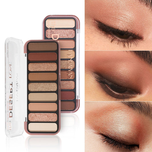 9-Color Eye Shadow Palette · Shimmer & Matte Waterproof & Quick-Dry Long-Lasting
