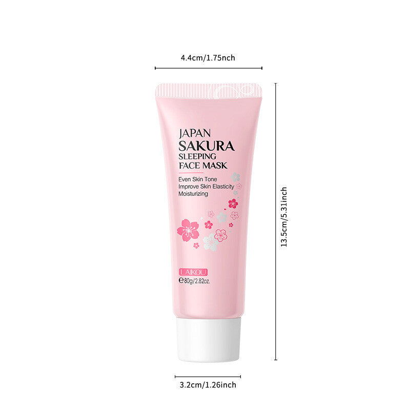 80g Cherry Blossom Water Sleeping Mask Moisturizing Cleansing