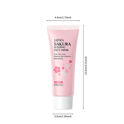 80g Cherry Blossom Water Sleeping Mask Moisturizing Cleansing