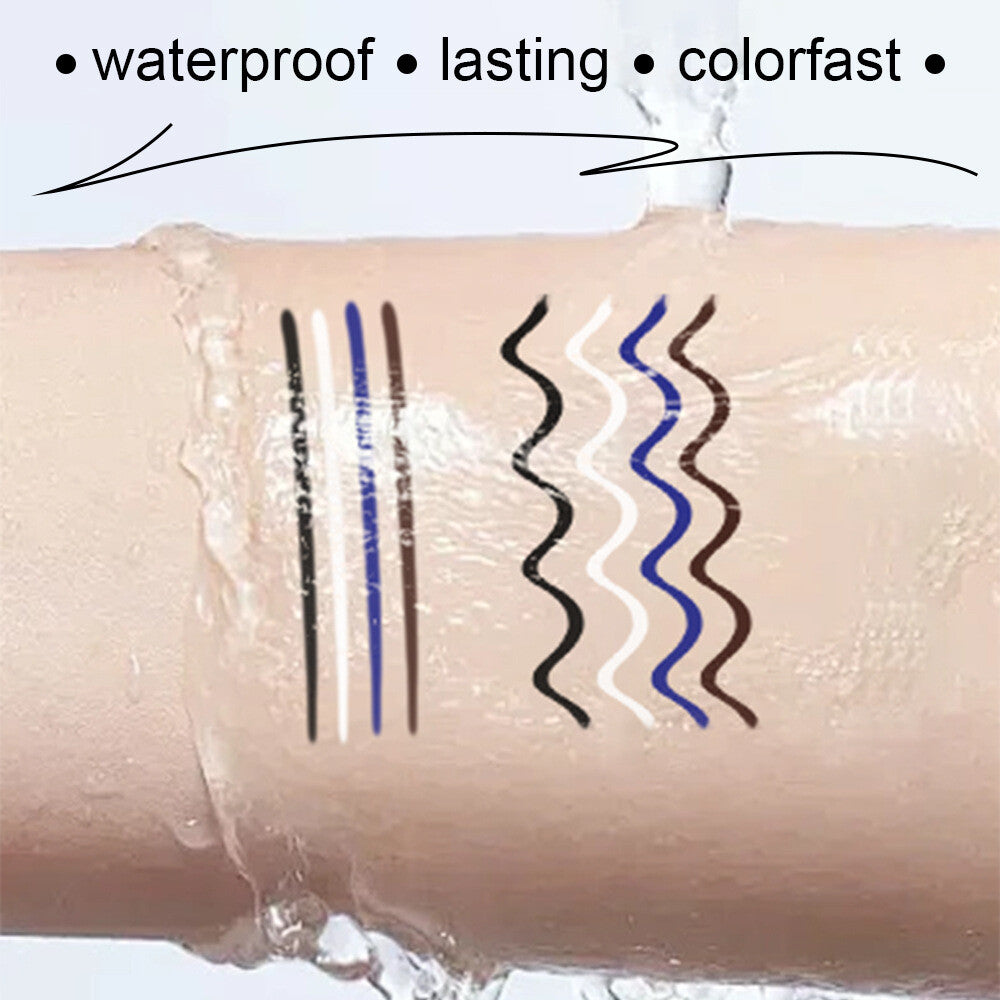 Waterproof Eyeliner Pencil - Longwear, Smudge-Proof, Quick-Dry Gel Formula