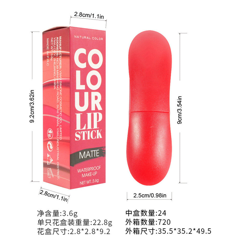 Hydrating Matte Lipstick 💋 Long Lasting & Waterproof 🌸 Non-Stick Smudge Proof