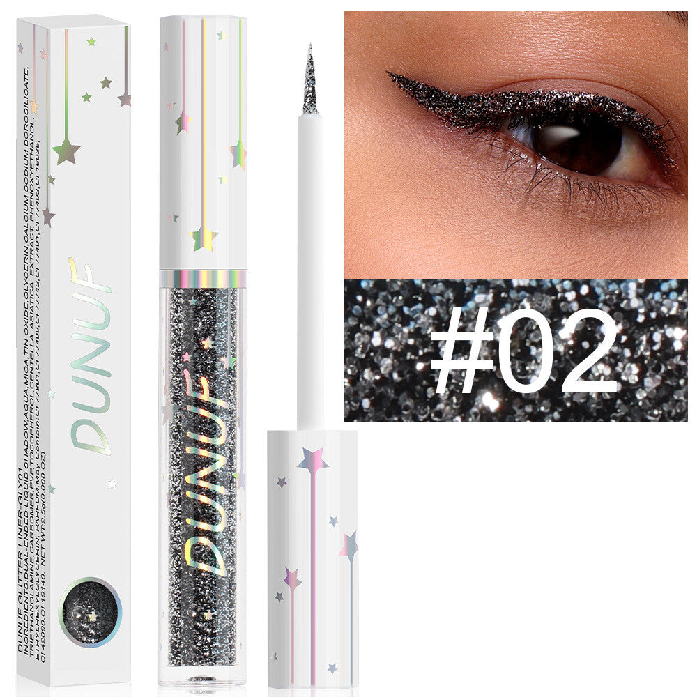 Long-lasting Shiny Glitter Liquid Eyeliner With 18 Colours Sequined eyeliner