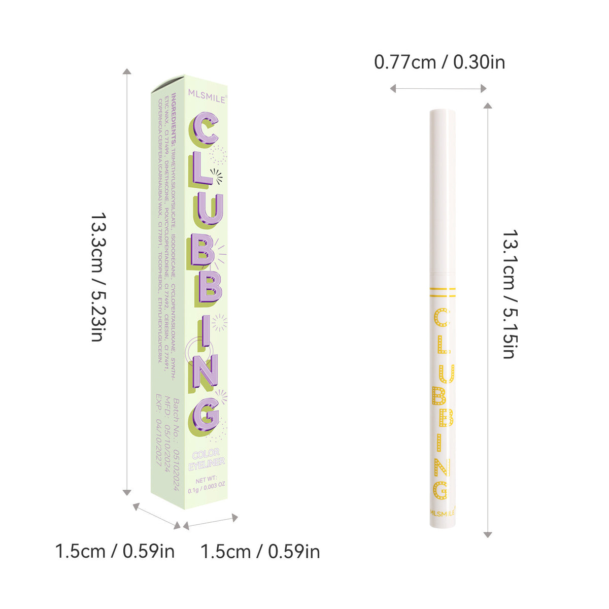 4Color Eyeliner Pencil Eyes Makeup for Women Waterproof Smudgeproof Long-Lasting
