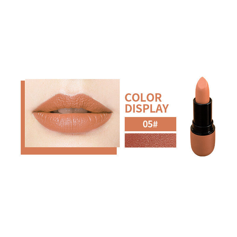 12-Color Bullet Lipstick ✨ Velvet Matte Finish 💋 Transfer-Resistant & Creamy