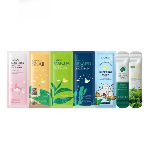 19pcs/set Cleaning Skin Masks Set mud skin Pores Hydrating Soothing Brightening