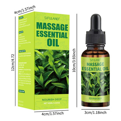 100% Pure Tea Tree Essential Oil for Face Skin & Body Massage, Soothing Relief