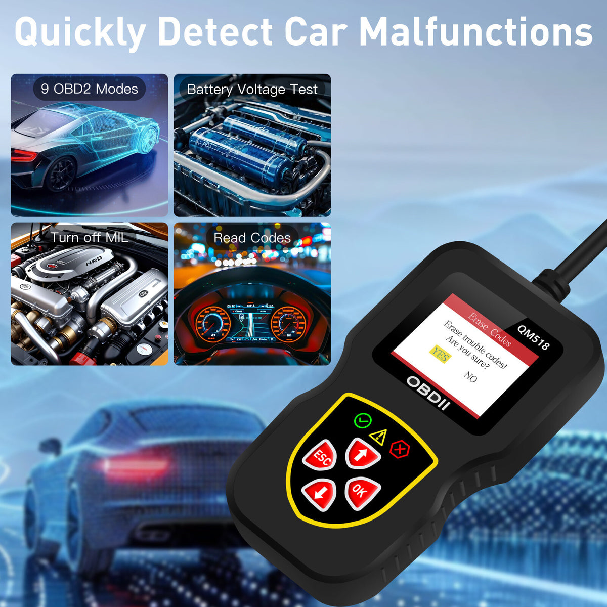 2025 New Model OBD Car Fault Diagnostic Service Tools Code Readers Scanners