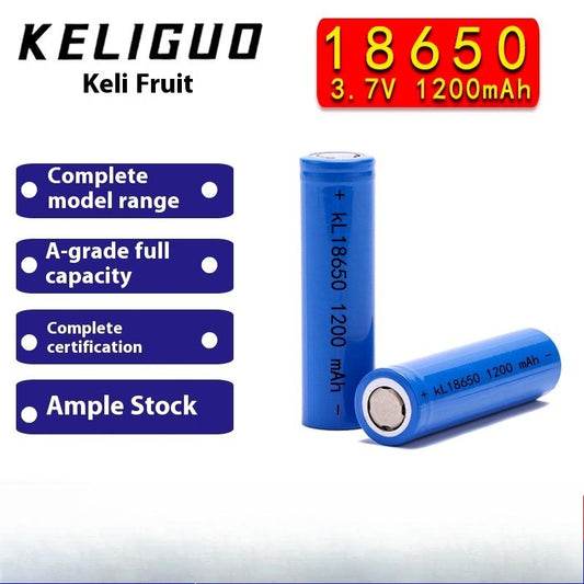3.7V 1.5Ah Li-ion Battery Cell for Remote Control Flashlight Solar Light