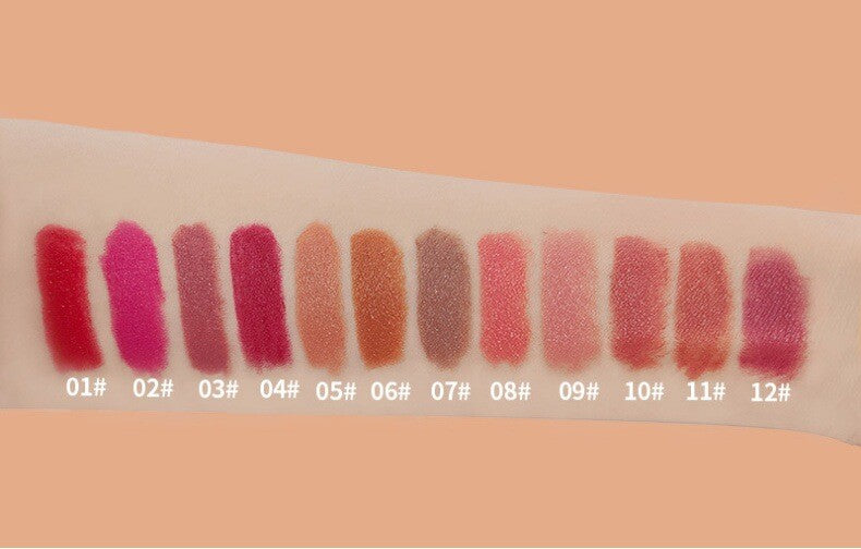 Hydrating Matte Lipstick 💋 Long Lasting & Waterproof 🌸 Non-Stick Smudge Proof