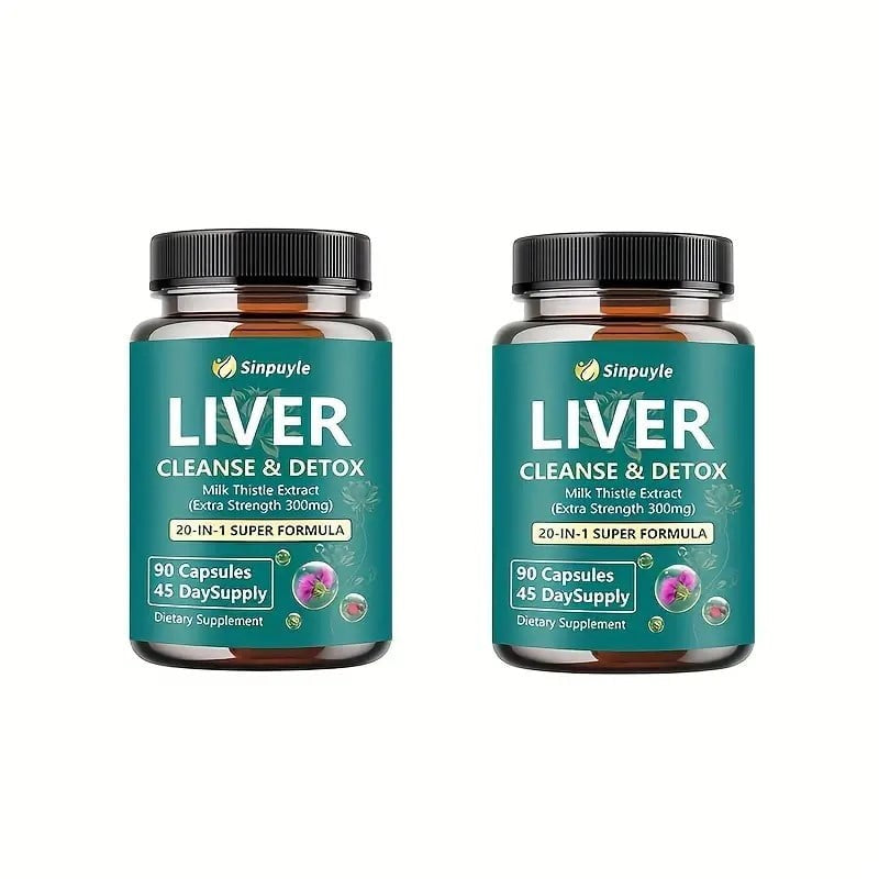 Sinpuyle Liver Cleanse & Detox Supplement-1 Bottle 90 Capsules (45 Day Supply)