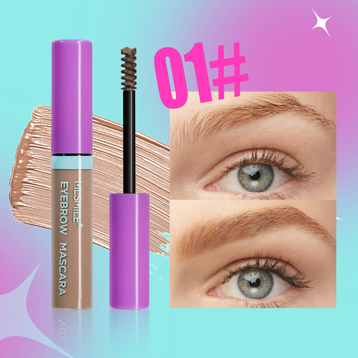 Volumizing Eyebrow Liner Gel Waterproof, Smudge-Proof, Long-Lasting Formula