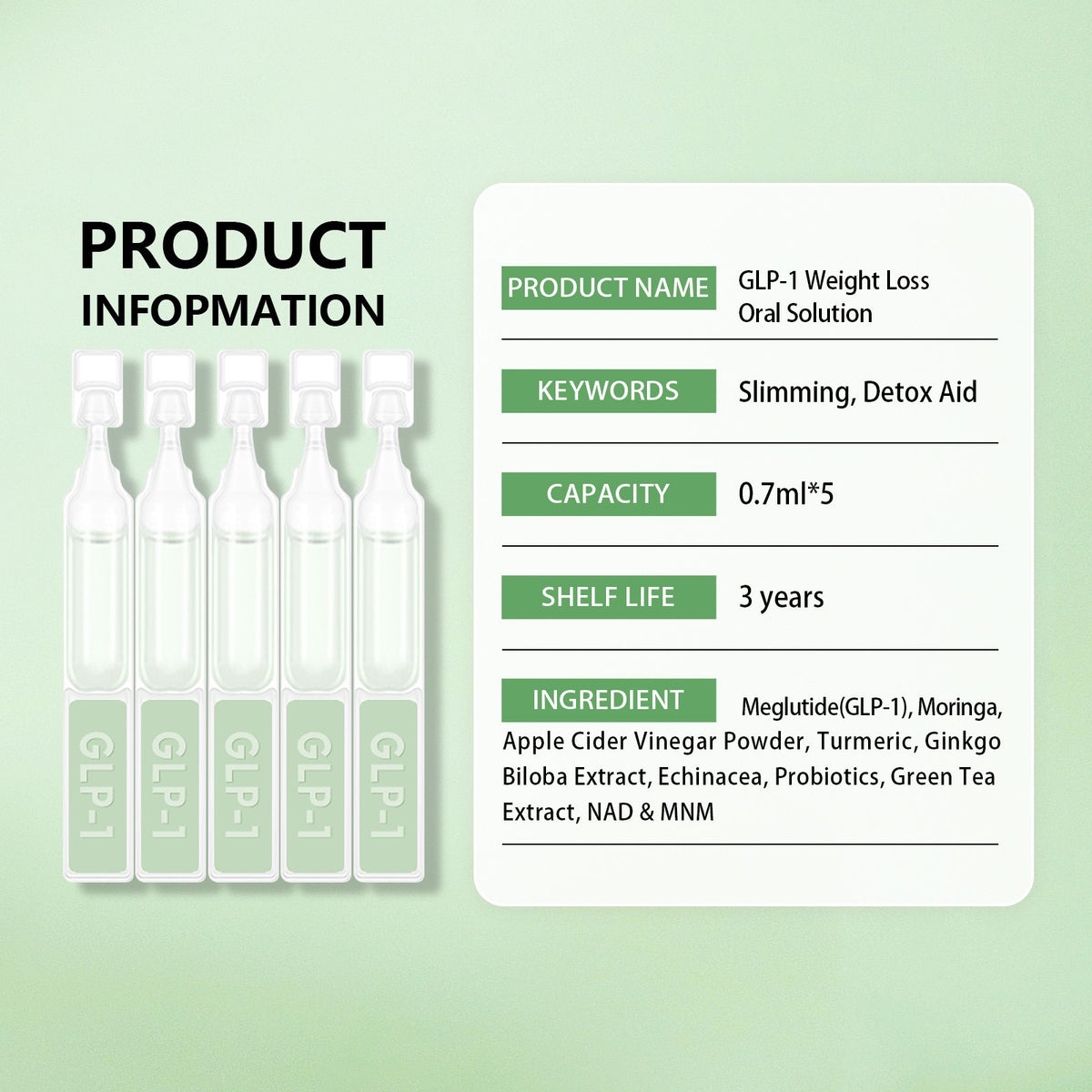 GLP-1 Moringa Liquid Drops for Weight Loss | Natural Appetite Control & Support