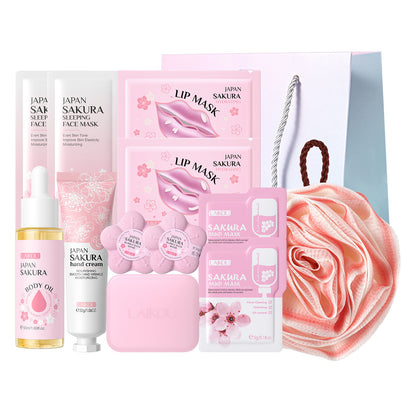 Skin Care set Skin Masks Cleansing Device Eye Mask Essence Cleanser Hand Cream