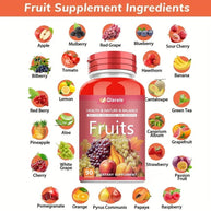 Sinpuyle Whole Food Fruits&Veggies Supplement combination-2 Bottles(90 Capsules)