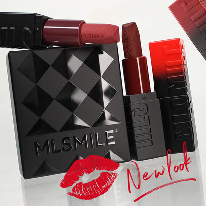 3Colors/set Matte Velvet Lip Gloss Non-Stick Cup Waterproof Red Lipstick Makeup