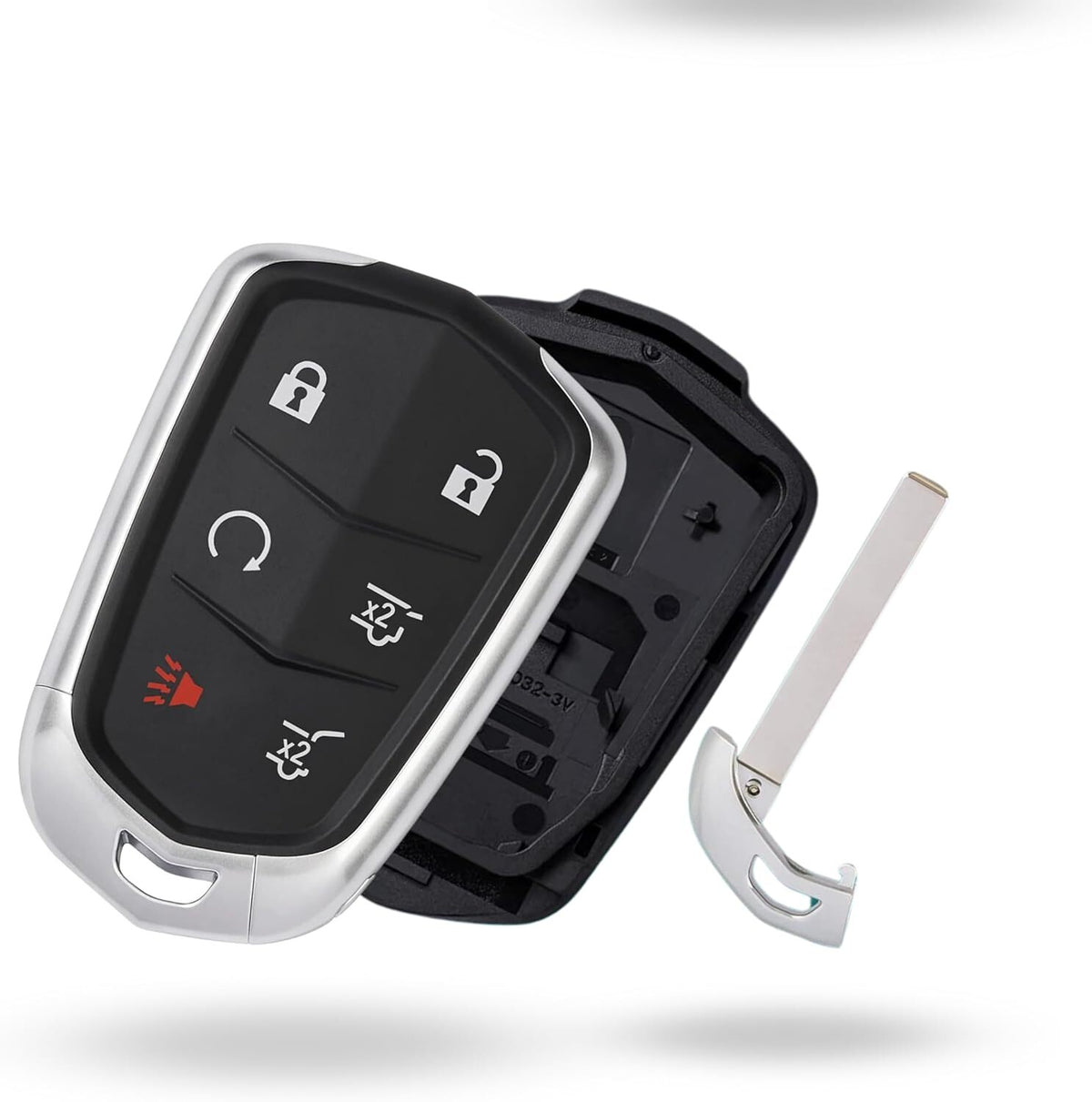 Key Fob Shell Case Replacement Fits for Cadillac Escalade ESV Remote Control