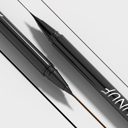 2-Color Liquid Eyeliner Waterproof Quick-Dry Smudge-Proof Eyes Makeup for Women