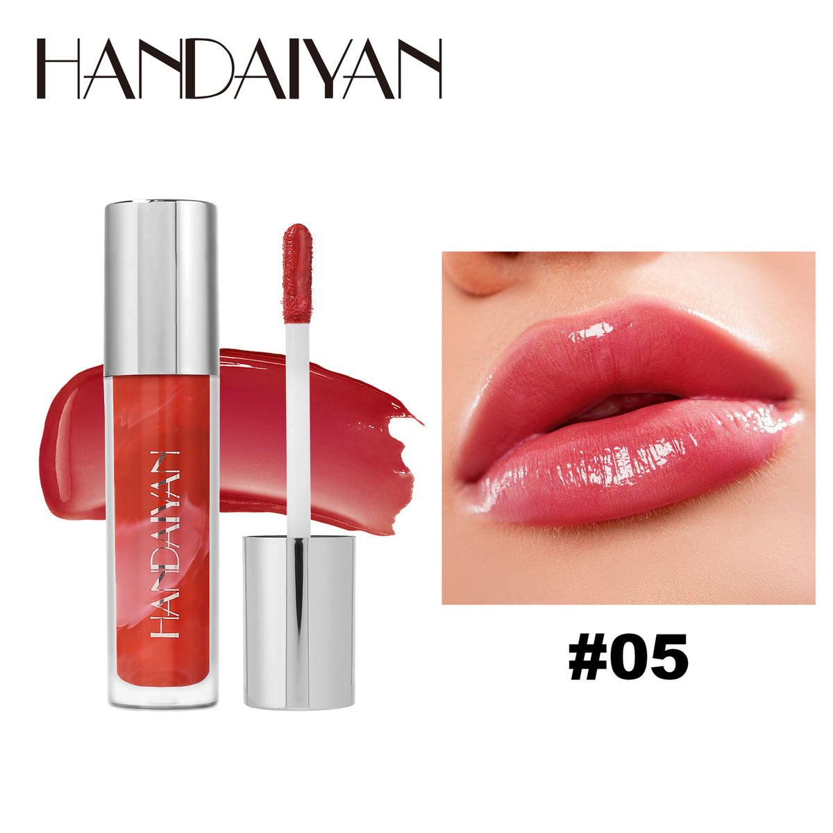 Marble Vein Lip Gloss - Hydrating Liquid Lipstick, Moisturizing Shine