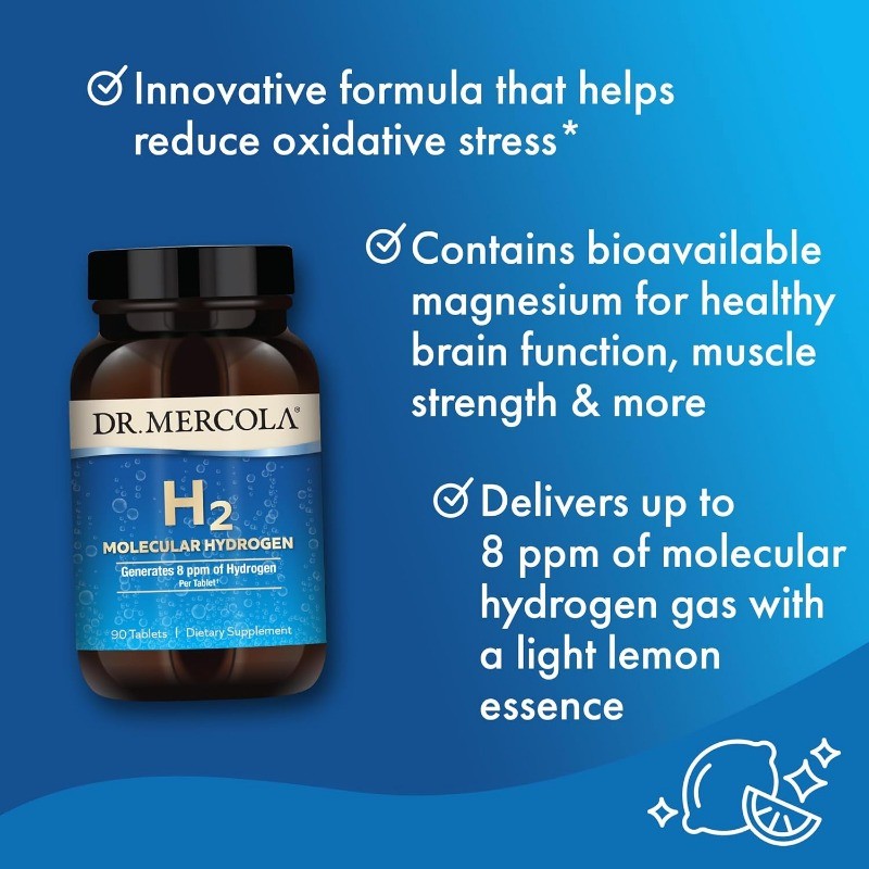 Molecular Hydrogen Tablets with Magnesium for Cellular Energy and Brain Health