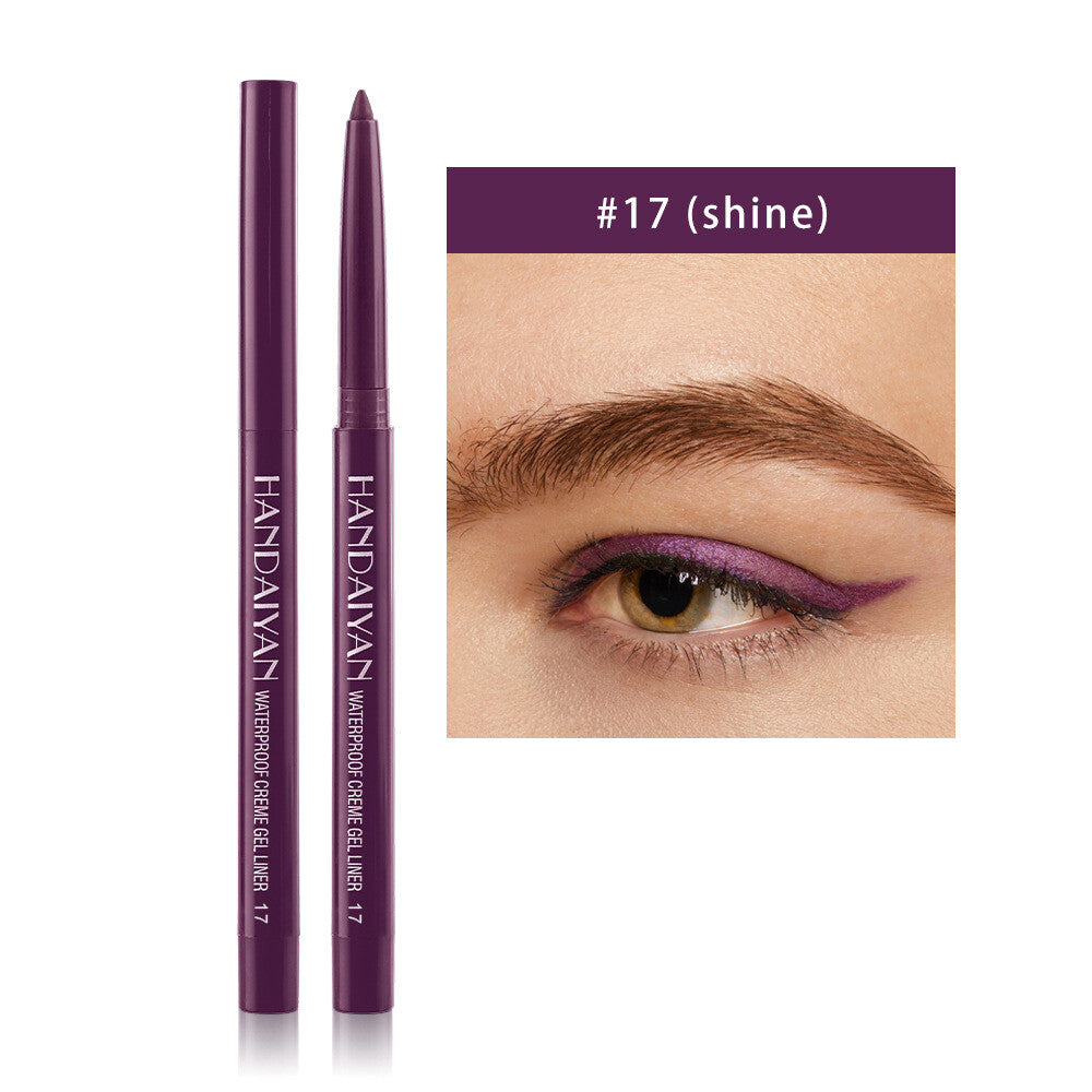20 Color Liquid Eyeliner Pencil Black Brown Blue Waterproof Long-Lasting Makeup