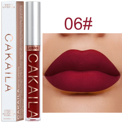 18-Color Matte Liquid Lipstick - Waterproof Smudge-Proof, Long-Lasting Lip Gloss