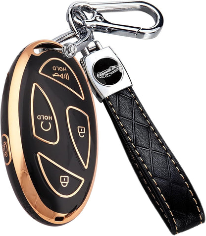 Key Fob Cover for Hyundai with Keychain Soft TPU Key Case Shell for Hyundai Key