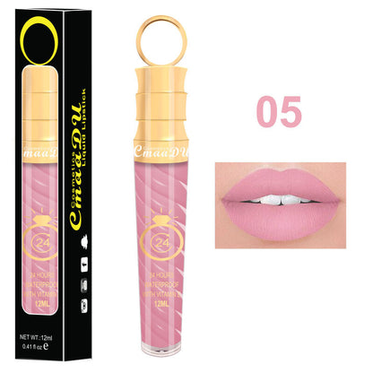 20 Colors 12ML Chili Lip Gloss - Matte/Shimmer, Waterproof, Twist Design