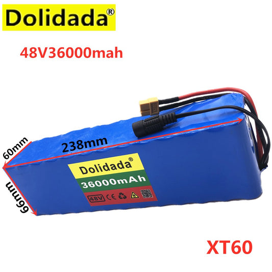 48V 36Ah 13S3P Li-ion Battery Pack for E-Bike Electric Scooter BMS