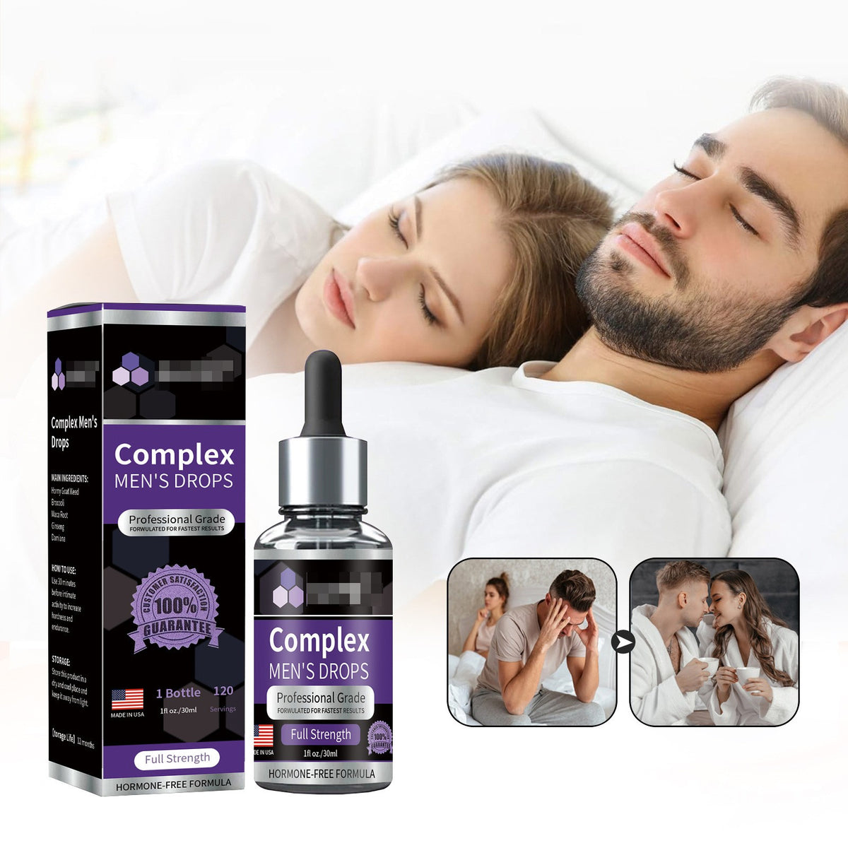 Complex Men's Drops Active Maca Drops ginseng Epimedium herb Sexual Remedies