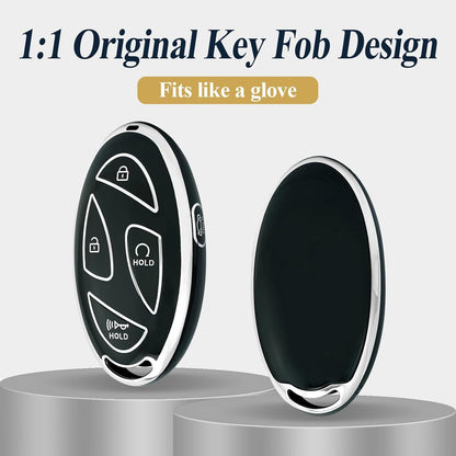 Key Fob Cover for Hyundai with Keychain Soft TPU Key Case Shell for Hyundai Key