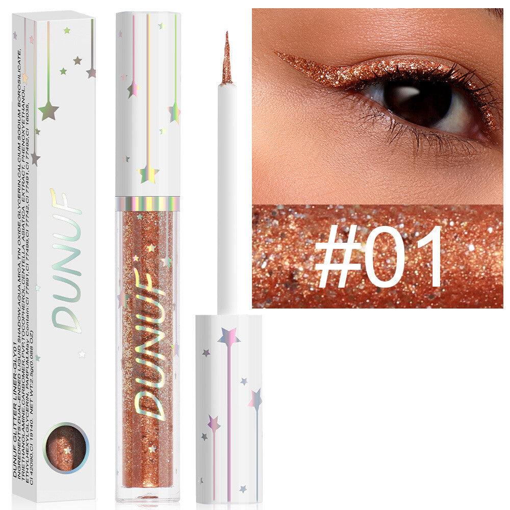 Long-lasting Shiny Glitter Liquid Eyeliner With 18 Colours Sequined eyeliner