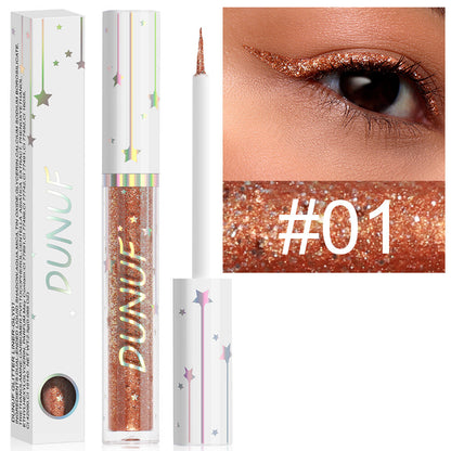 Long-lasting Shiny Glitter Liquid Eyeliner With 18 Colours Sequined eyeliner